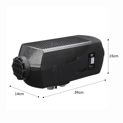 Diesel air heater with muffler for quieter operation