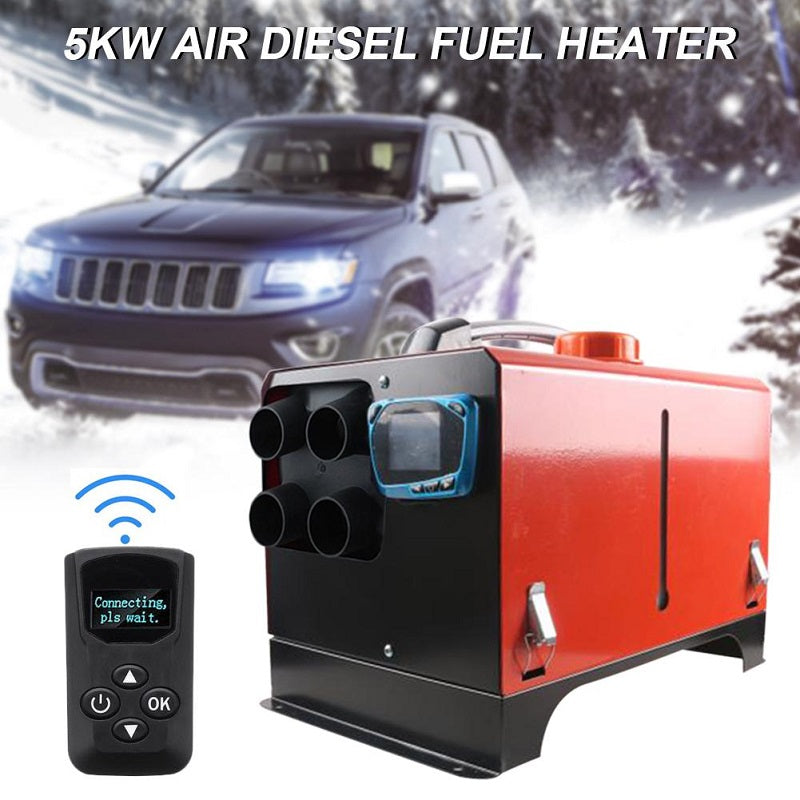 Diesel air heater 5KW 12V installed in caravan heating system