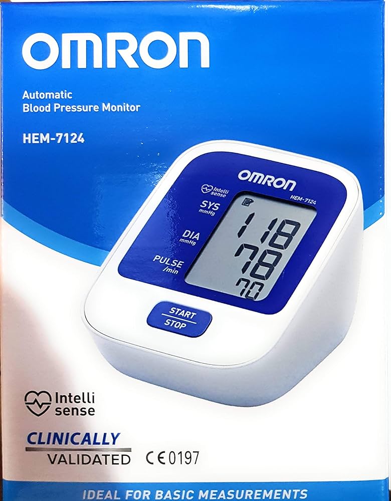 Compact design of Omron blood pressure monitor for easy storage