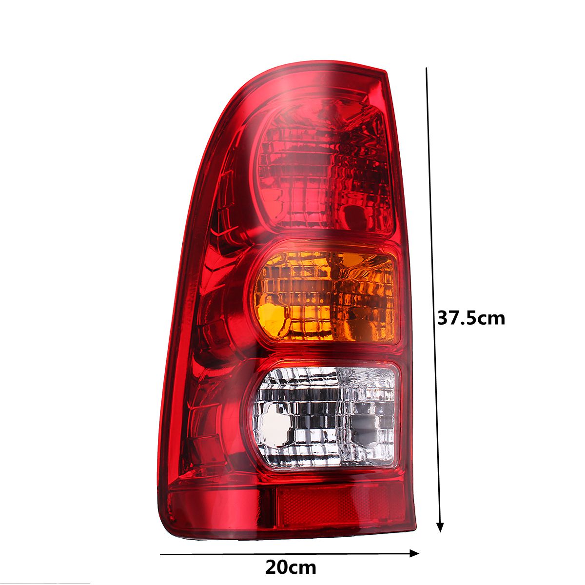 Close up of polymethyl methacrylate lens on tail light