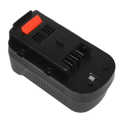 Black and Decker 18V battery in matte black finish