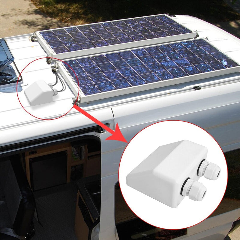 Weatherproof Solar Double Cable Entry
