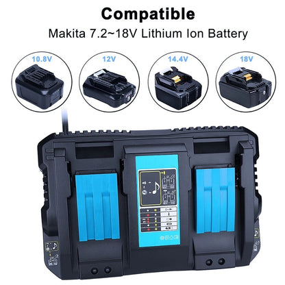 Replacement Makita battery charger with LED charging indicator
