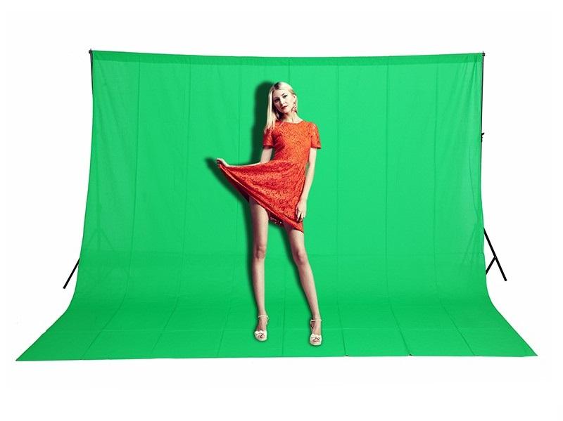 Chromakey Green Screen Backdrop 3m x 3m Muslin Background