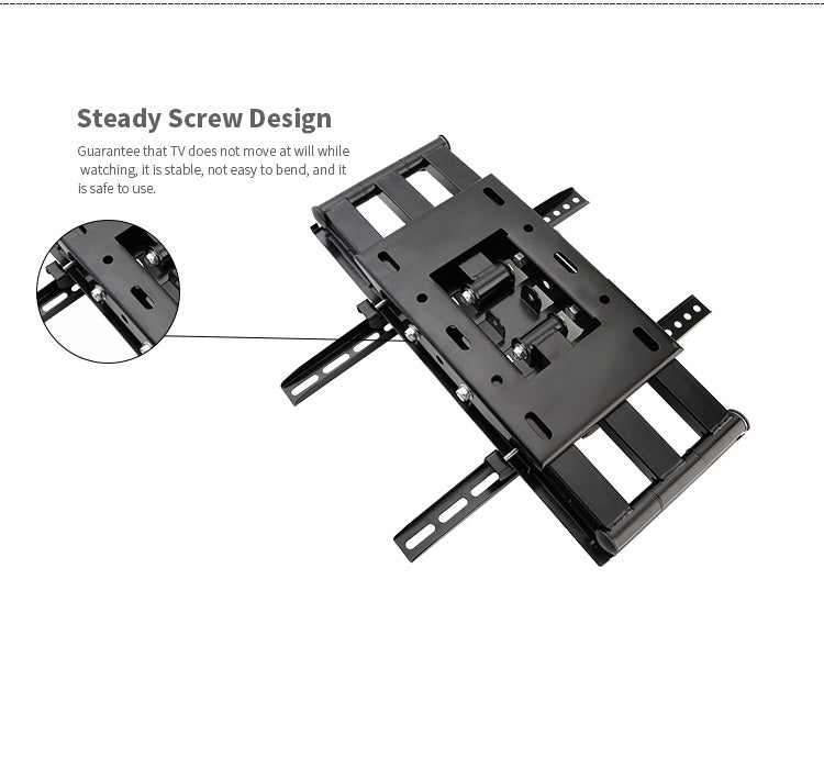 TV wall bracket 32-55 inch black with security locking mechanism