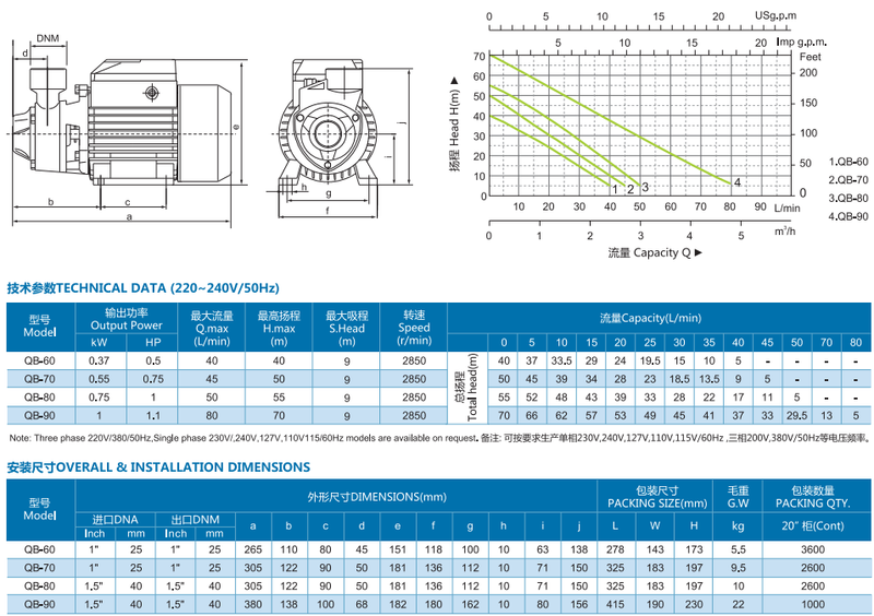 Water Pump QB60