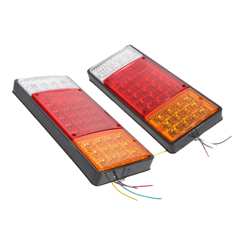 Rear angle of trailer lights LED tail lights 12V with amber indicator