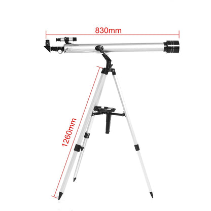 Astronomical telescope with finderscope attached for easy targeting