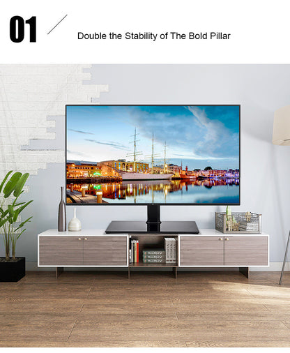 TV bracket TV stand holding a 55 inch flat panel TV