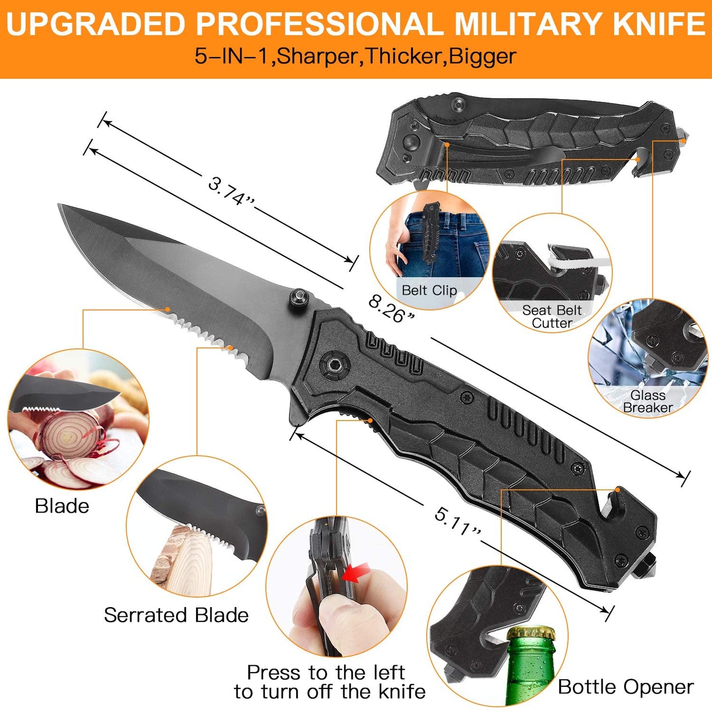Survival kit compact size shown in hand