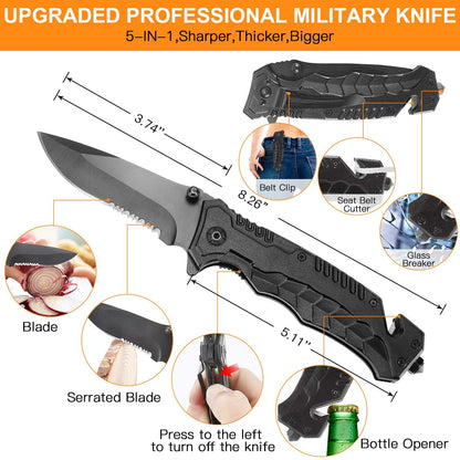 Survival kit compact size shown in hand