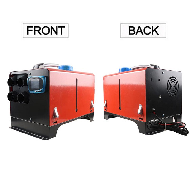 Diesel air heater 8KW 12V with muffler attached to reduce noise