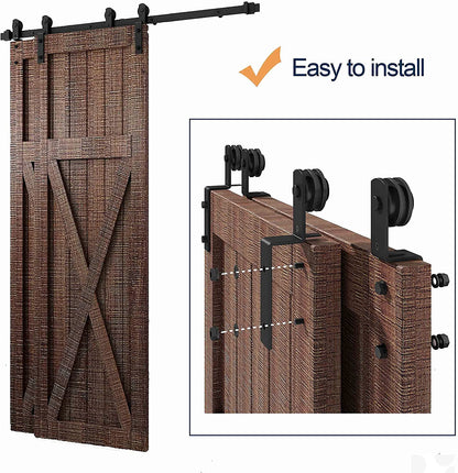 Barn door hardware 36M with door guide on floor