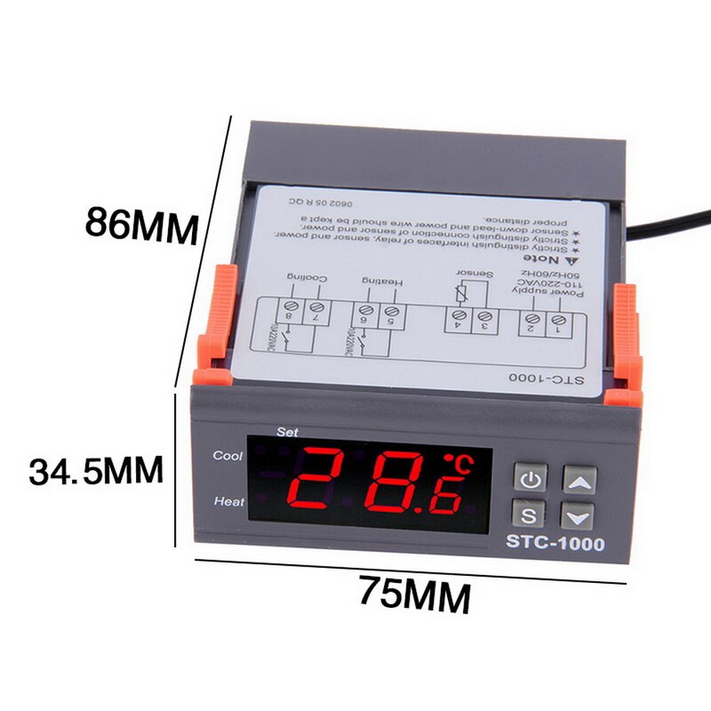 STC1000 110-240vAC  Controller Heating / Cooling