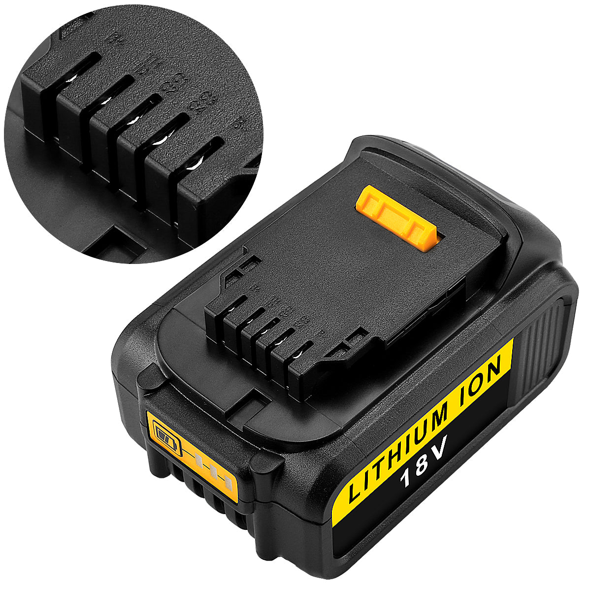 Replacement Battery DeWalt 3000mAh with charging indicator light