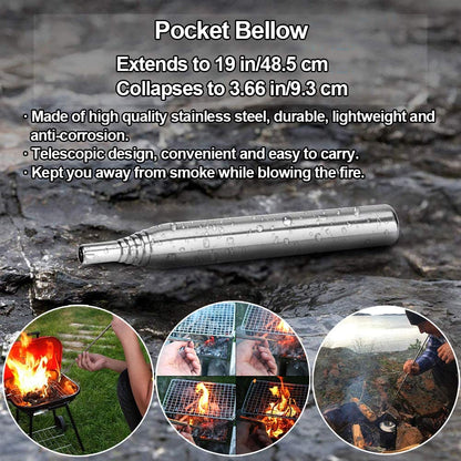 Survival kit organised compartments inside pouch