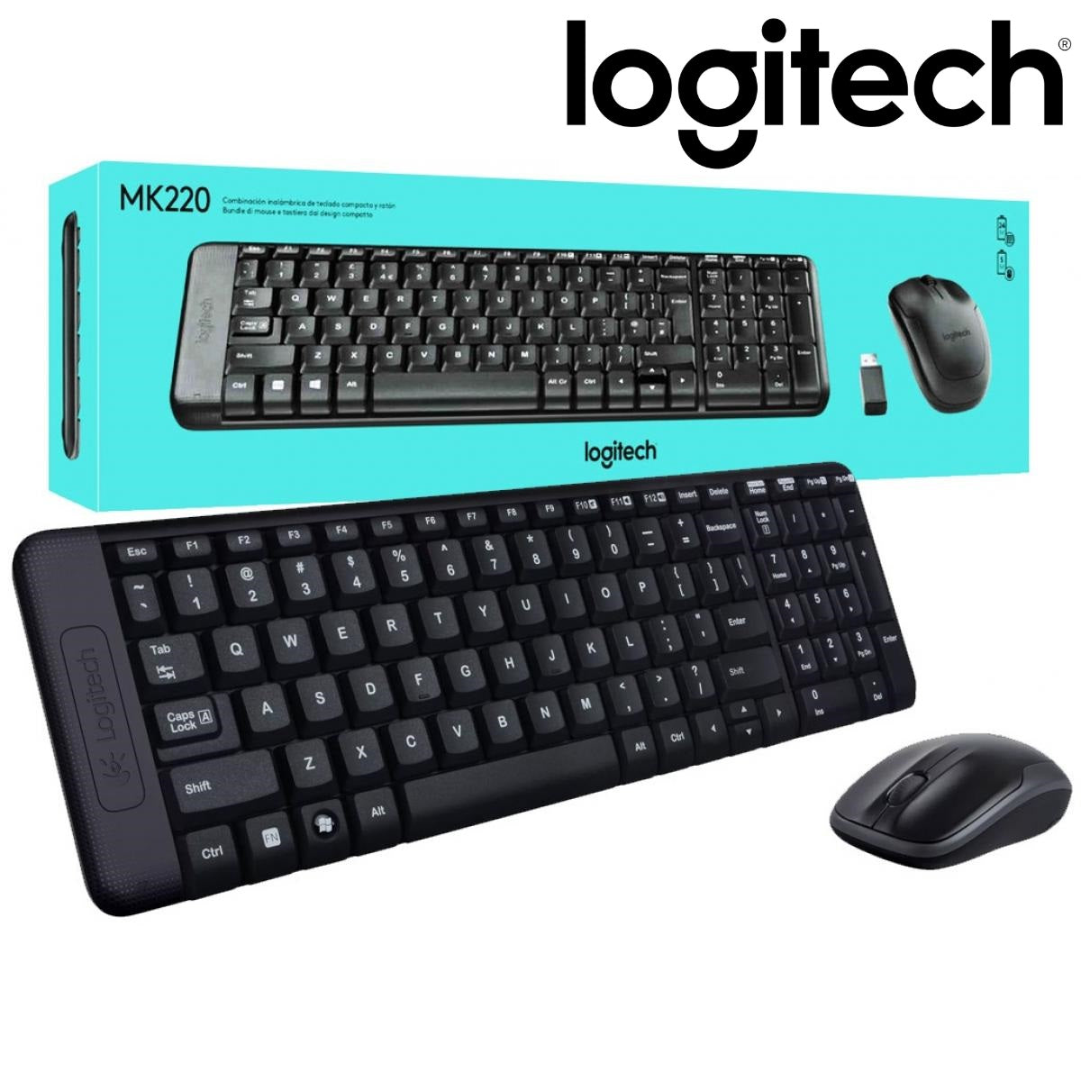 Logitech MK220 wireless keyboard and mouse