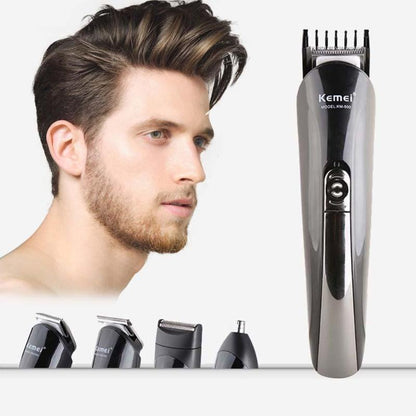 Hair clipper cordless in use trimming hair length