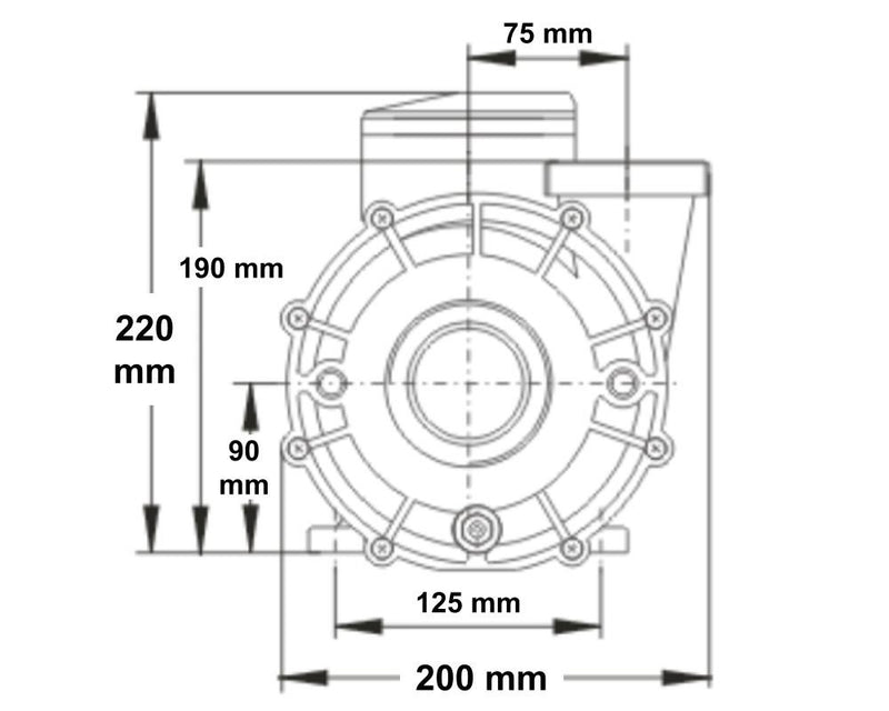 SPA POOL PUMP 2200W 3.0HP LP300