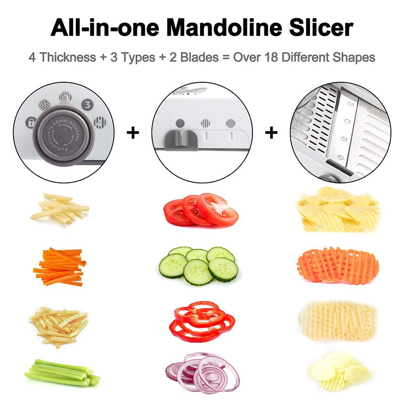 Vegetable Chopper and Slicer Mandoline Slicer