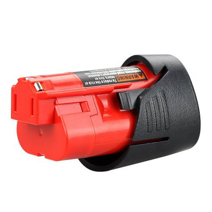 Milwaukee M12 12V 2Ah replacement battery fitted in cordless drill