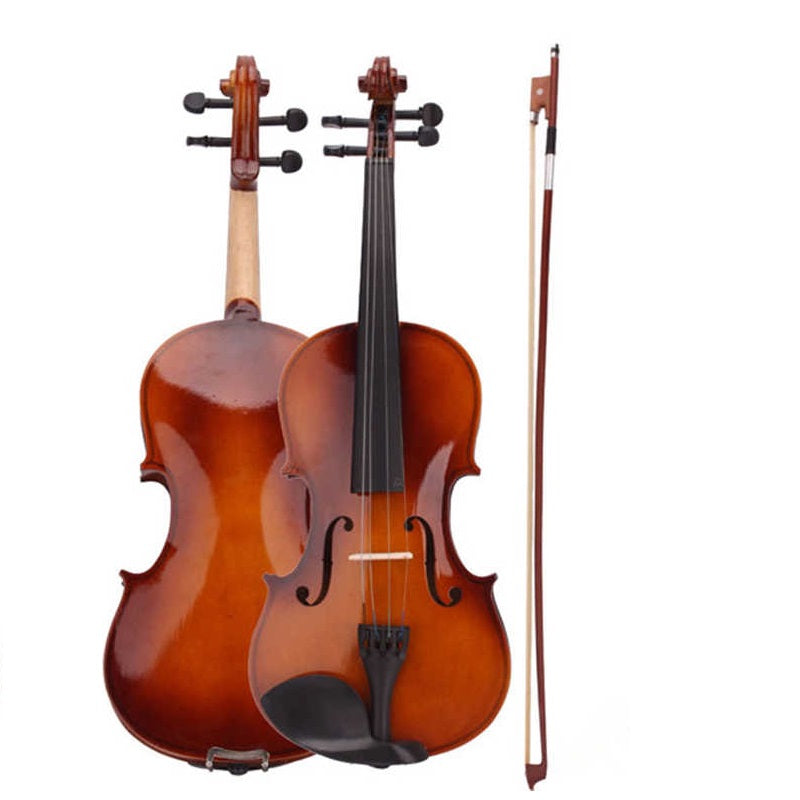 Violin 44 full size bow resting on case