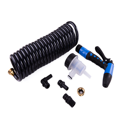 Close-up of 12V diaphragm pump chamber in washdown kit