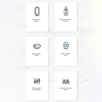 Side view of foldable treadmill highlighting slim and lightweight design