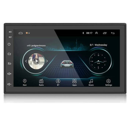 7inch car stereo connected to rear view camera feed