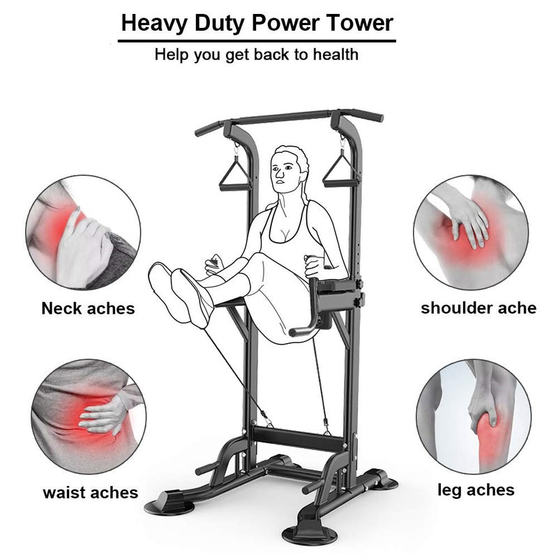 Home Gym Station heavy duty Power Tower Knee Raiser Fitness