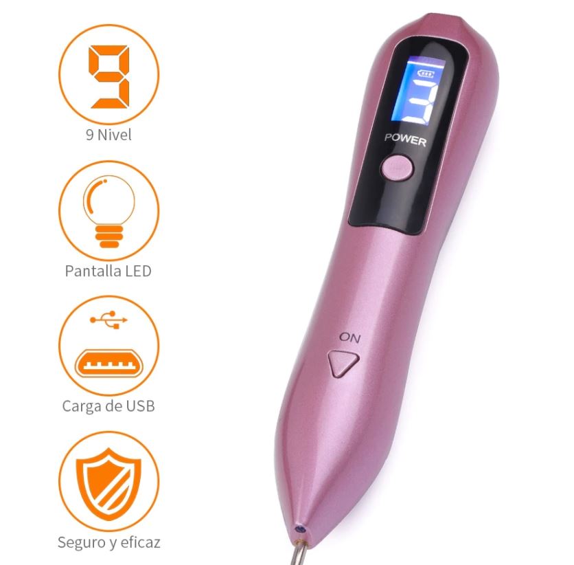 Skin spot removal pen with accessories laid out