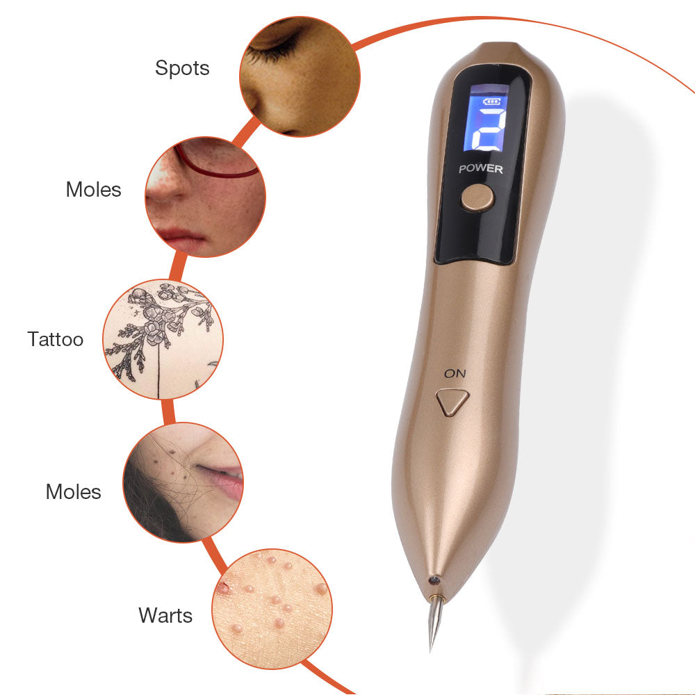 Plasma pen tip with fine needle for precise treatment
