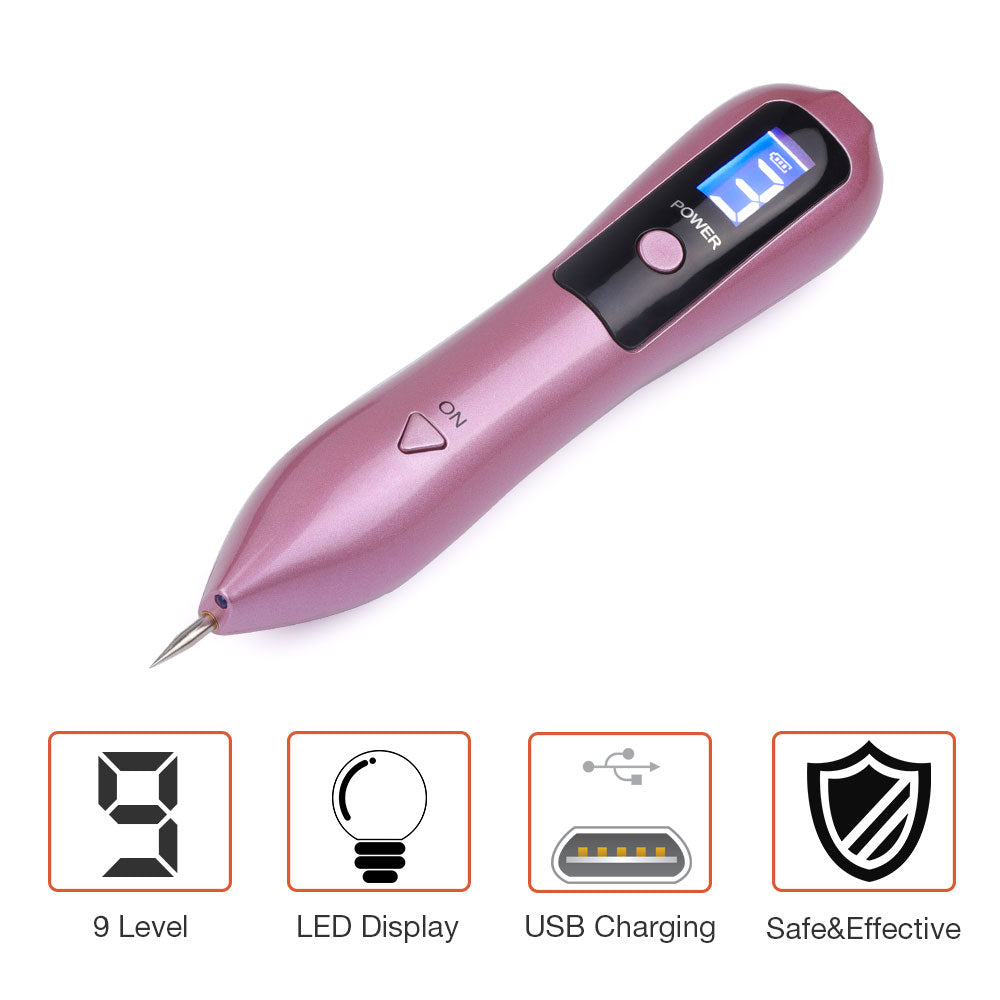 Plasma pen showing power button and control features
