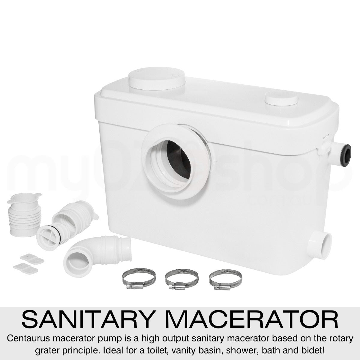 Macerator pump installed under bathroom sink in NZ home