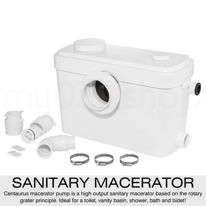 Macerator pump installed under bathroom sink in NZ home