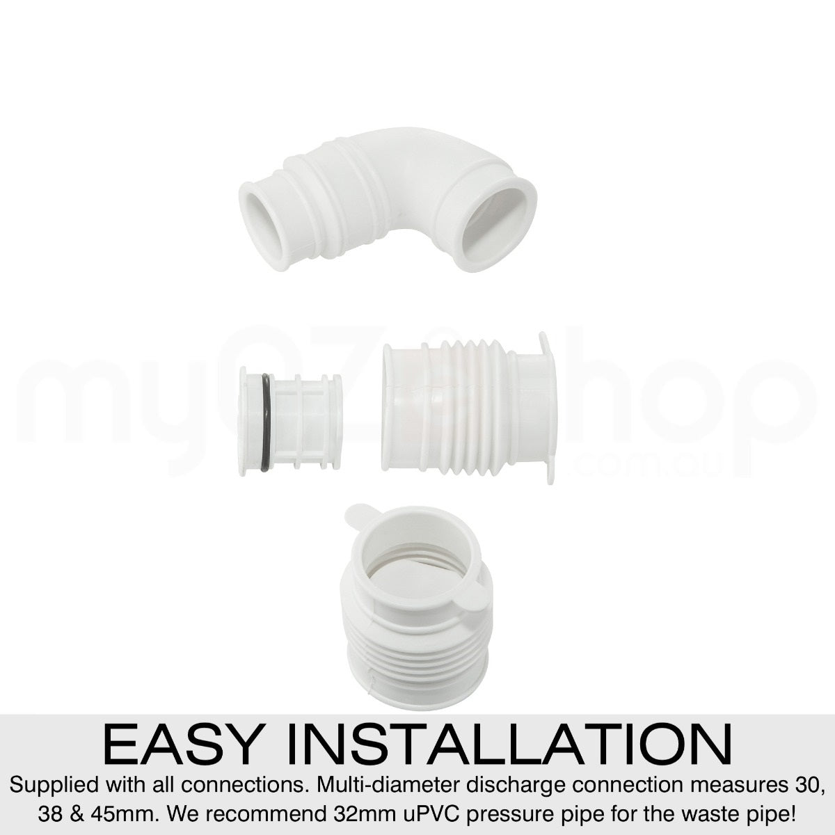 Compact design of macerator pump suitable for basement bathrooms