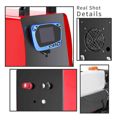 Diesel air heater operating quietly inside a truck cabin