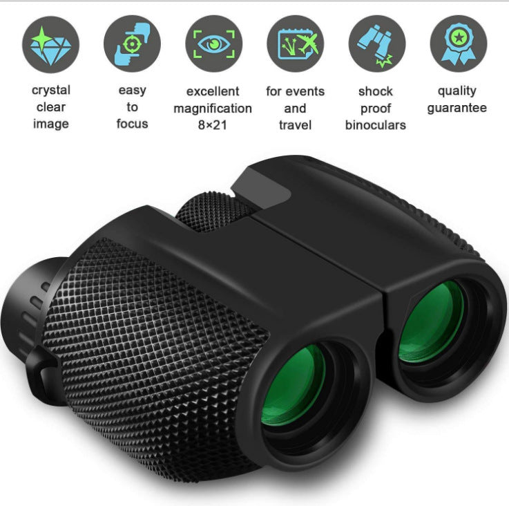 Top view of binoculars 12x25 showing Bak9 prism lens