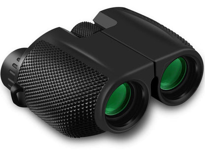 Close-up of binoculars 12x25 central focusing knob