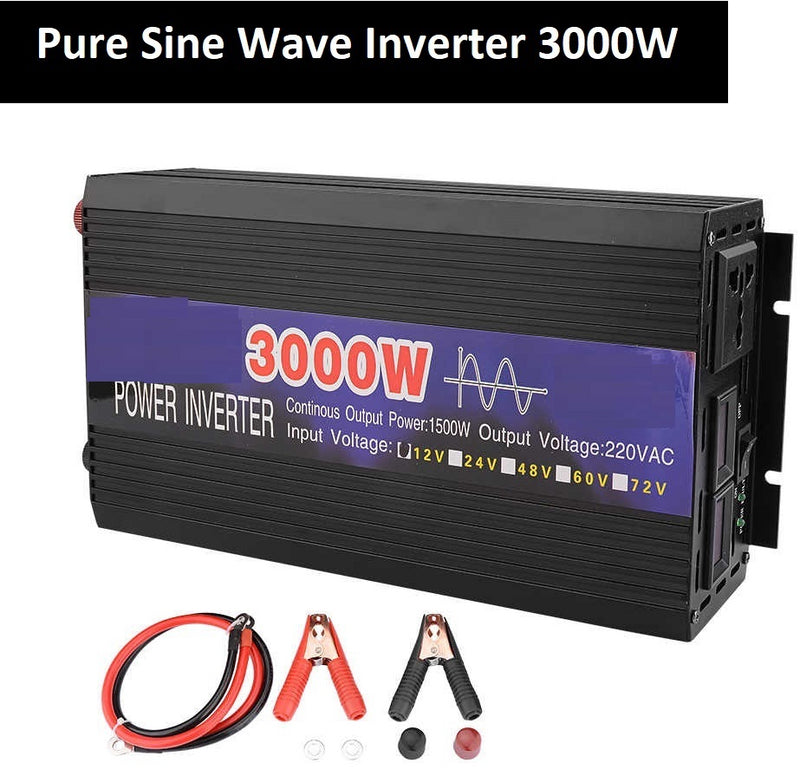 Pure Sine wave Inverter 3000W 12V