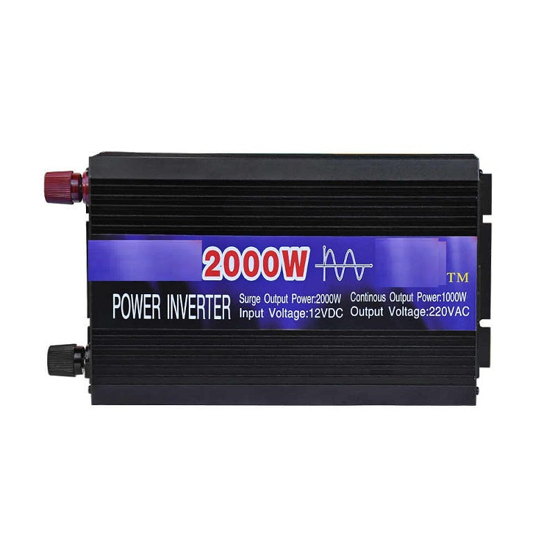 Close-up of Pure Sine Wave Power Inverter 2000W digital display