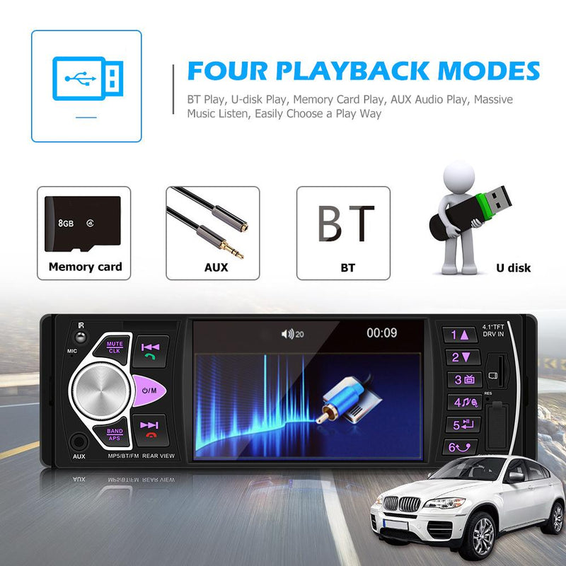 4.1 inch Car Stereo Bluetooth MP5 Player