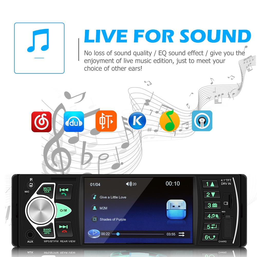 4.1 inch Car Stereo Bluetooth MP5 Player