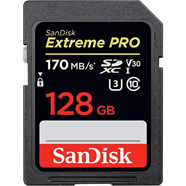 SanDisk 128GB Extreme PRO SDXC UHS-I Card SDSDXXY-128G-GN4IN