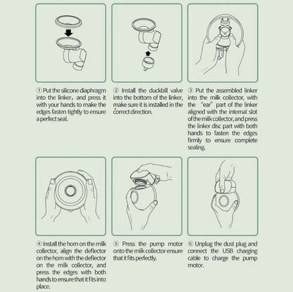 Electric breast pump showing soft silicone suction cup