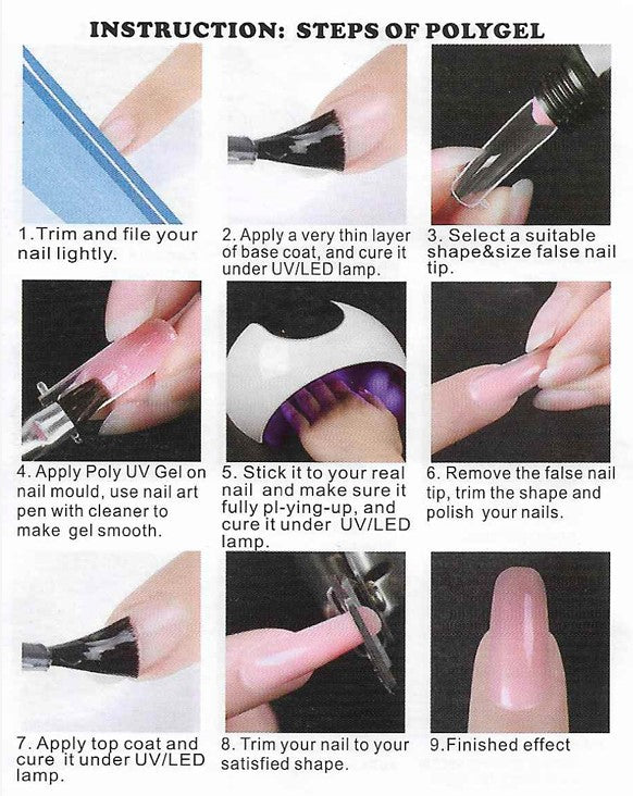 Polygel Nail Kit 6 Colours