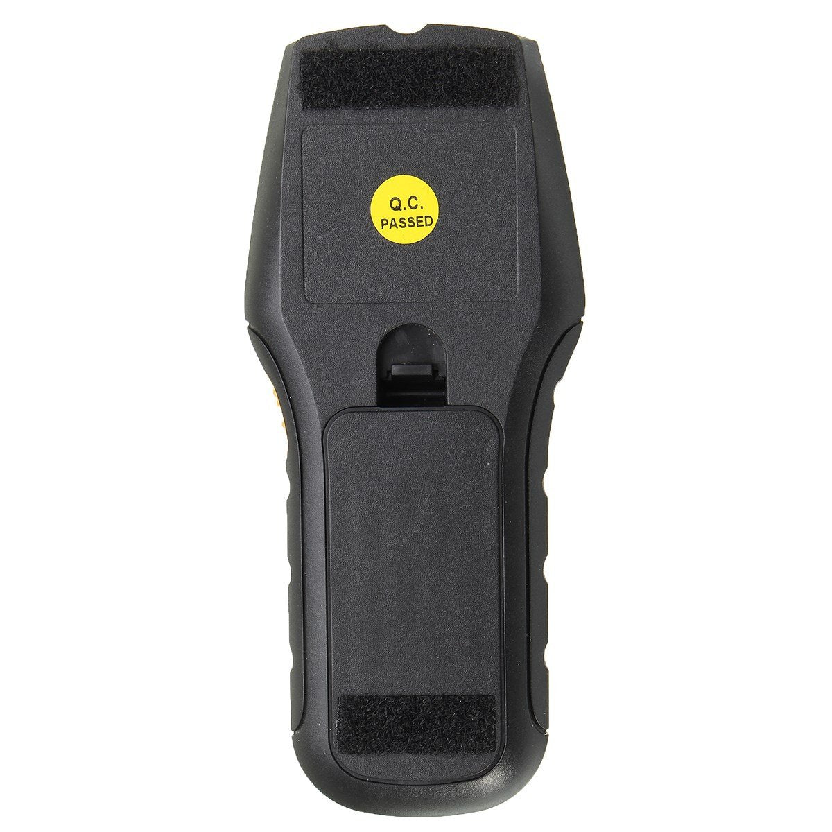 Side view of stud finder metal detector with grip