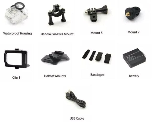 Top view showing power and mode buttons on camera