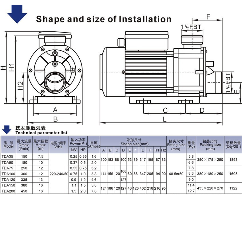 Spa Pool Pump