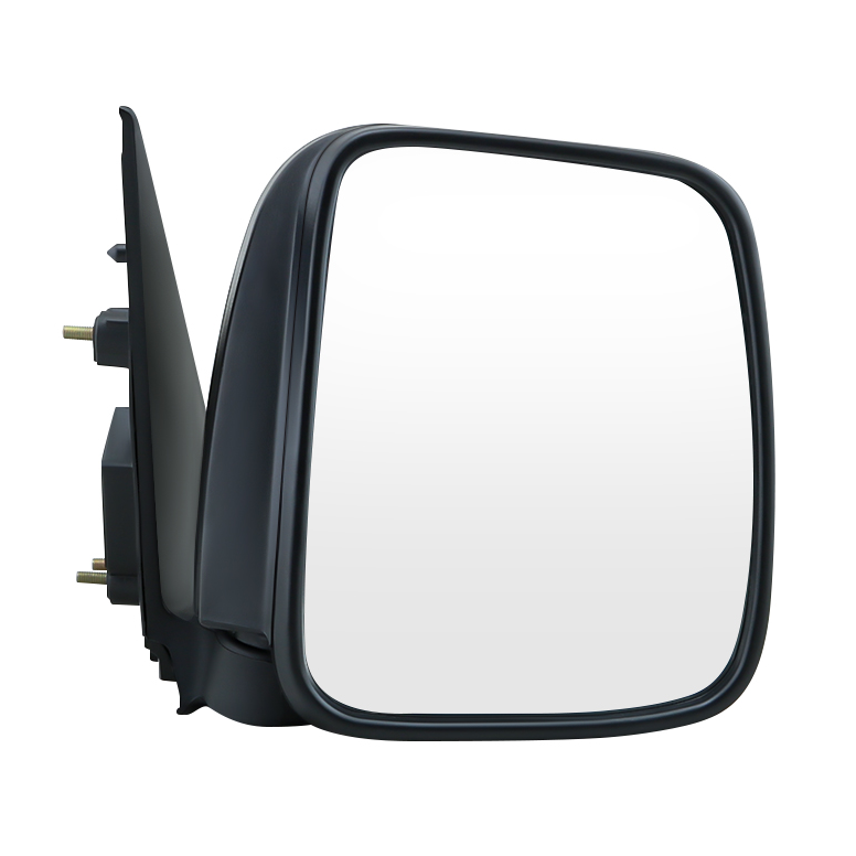Toyota Hiace right mirror angled to show adjustable feature